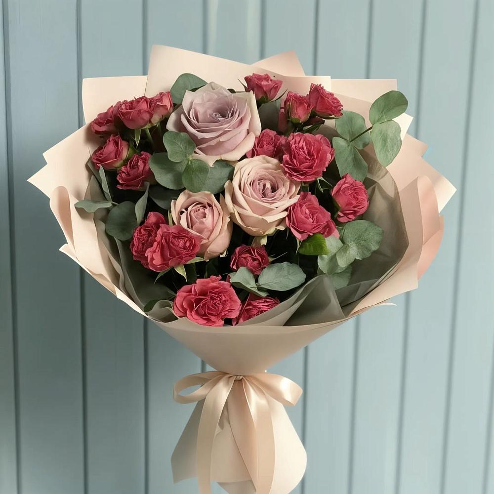 Букет цветов из: Гвоздики и Розы в Старом Осколе