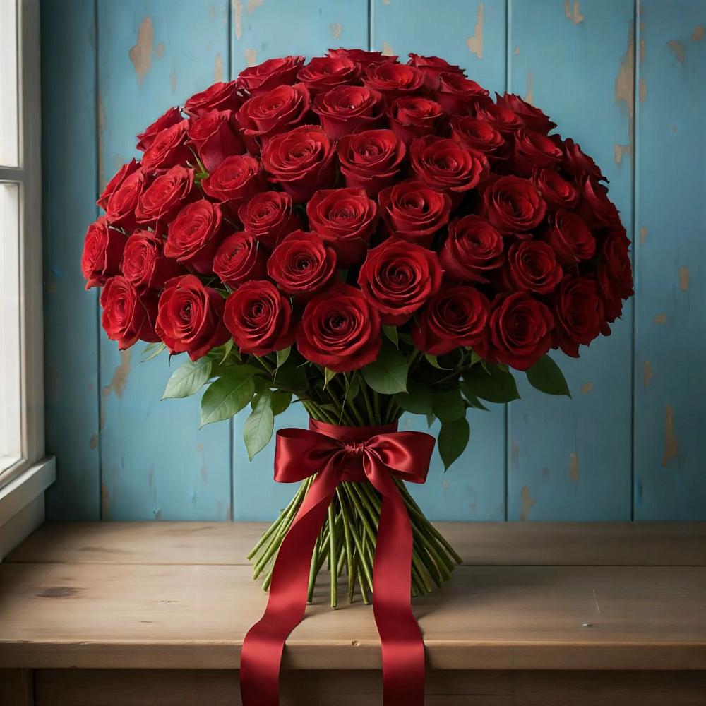 Букет Красные розы Блэк Меджик в Старом Осколе