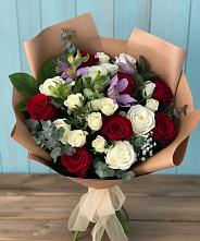 Букет цветов из:  Розы и Альстромерии в Старом Осколе