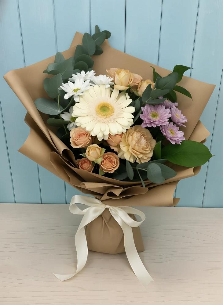Букет цветов из: Герберы и Хризантемы в Старом Осколе