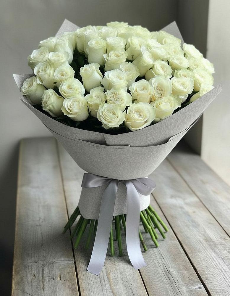 Букет 35 Белых роз в Старом Осколе