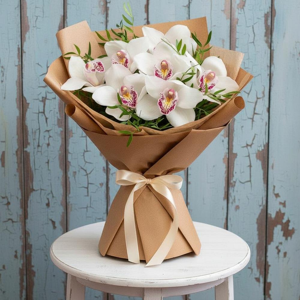 Букет цветов из: Орхидеи и Розы в Старом Осколе