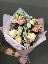 Букет цветов из:  Альстромерии, Розы и Лизиантусы #REPLACE_PRED# Старом Осколе
