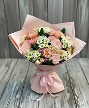 Букет цветов из:  Гвоздики, Розы и Хризантемы в Старом Осколе