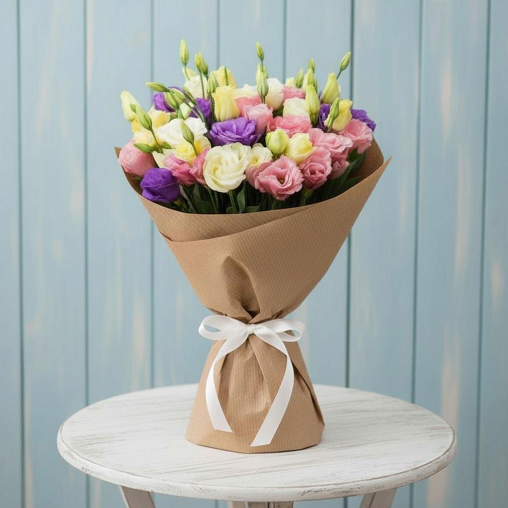 Букет цветов из: Лизиантусы в Старом Осколе