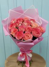 Букет 15 Розовых роз Равель в Старом Осколе